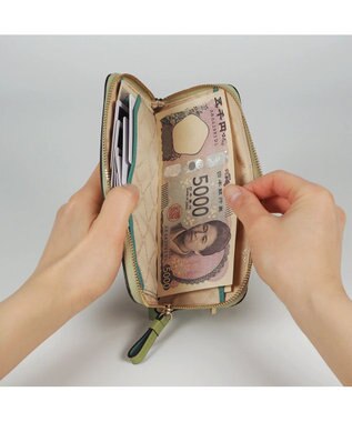 PELLE BORSA ラウンドファスナー長財布 Fine Goods フィーネグッズ 5452 レタスグリーン