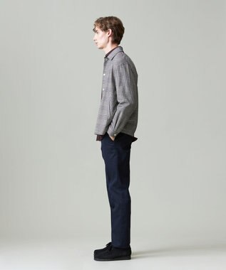 J.PRESS MEN ピースダイ トリコチンストレッチパンツ ネイビー系