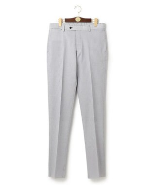 J.PRESS MEN 【J.PRESS PLUS】ポリエステルコットンリネンサッカー スラックス ネイビー系1