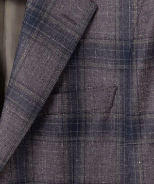 GOTAIRIKU 【DELFINO】シルクリネンライトツイード ジャケット ダークブラウン系4