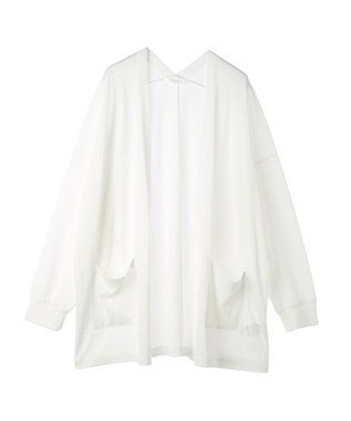 Green Parks ＵＶカットシアートッパーカーディガン Off White