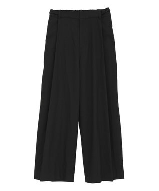 earth music&ecology 【2WAY】ウエストタブタックパンツ Black