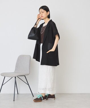 AMERICAN HOLIC メッシュフレンチジャケット Black