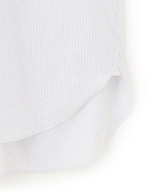 UNFILO MENS ドライ ストレッチ ドレスシャツ ブラックストライプ