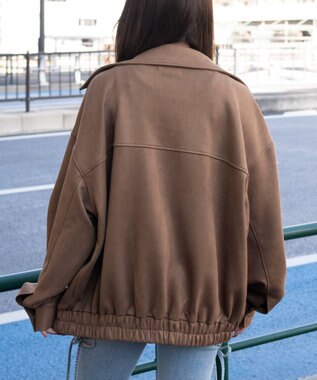 WEGO スウェードポンチジャケット ベージュ