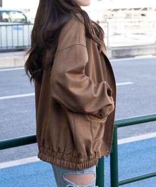 WEGO スウェードポンチジャケット ベージュ