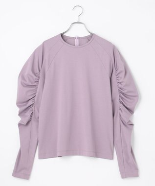 #Newans 【ANSWER for シティライフ】乾燥機対応！ギャザースリーブカットソー パープル系