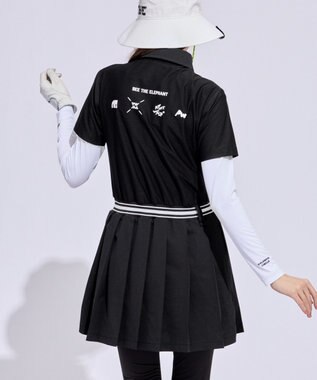 PW CIRCULUS 【WOMEN】ポロシャツワンピース ゴルフウェア レディース ブラック系