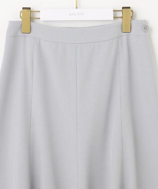 ANY SIS 【WEB・一部店舗限定】リネンライクポリエステル スカート ブルーグレー