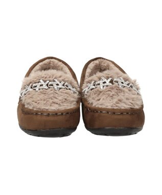 Bridget Birkin 【Bridget Birkin】ラインスタームートンシューズ オークスウェード