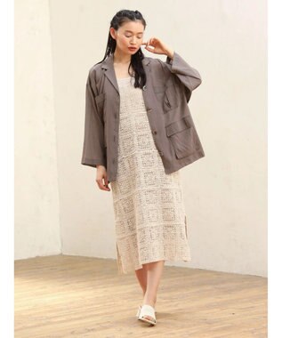 Green Parks ■ＥＳＣＡＲ　クロシェレースワンピース Ivory