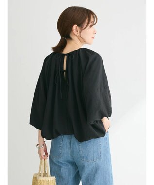 Green Parks ・ELENCARE DUE バルーンブラウス Black