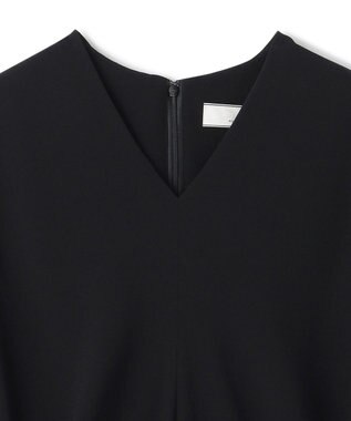 BEIGE， 【L-size】CINDY / Vネックドレス Black