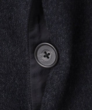 GOTAIRIKU ライトウェイトアンゴラ ステンカラーコート ダルブルー系