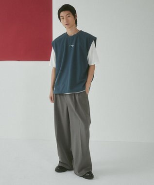 WEGO 【２点セット/LUCY】アンサンブルベスト（SS） ブルー