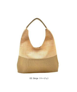 ROOTOTE 3582【ルートート】LT.ラウンド.メッシュ.ニット-A 02：ベージュ