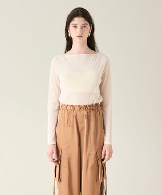 GRACE CONTINENTAL ベロアカットトップ キナリ