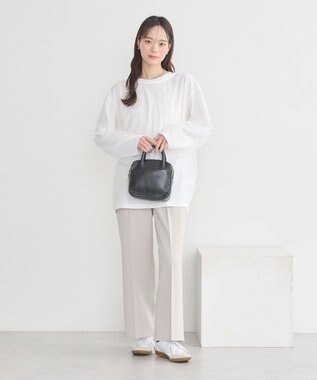 earth music&ecology ラインストーンチュールドッキングプルオーバー Ivory