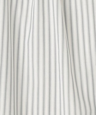 ANY SIS S 【洗える】フェイクパールストライプ ブラウス グレーストライプ