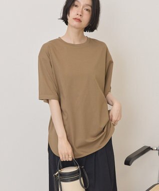 AMERICAN HOLIC 裾ラウンドＴシャツ Mocha