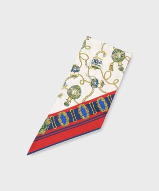 GRACE CONTINENTAL モチーフスキニースカーフ レッド