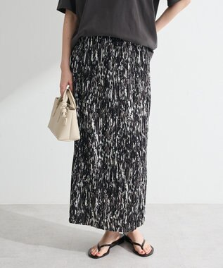 Green Parks 柄プリーツスカート