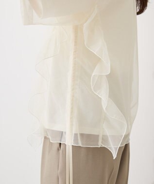 AMERICAN HOLIC チュールレイヤードドロストトップス Off White