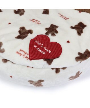 PET PARADISE ペットパラダイス 丸型寝袋 遠赤外線 《くまちゃん柄》 60cm くまちゃん柄