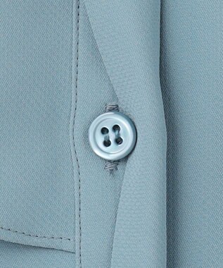 ICB 【洗える・UVケア】BackSatinAmunzen ラッフルデザインブラウス ライトブルーグレー系