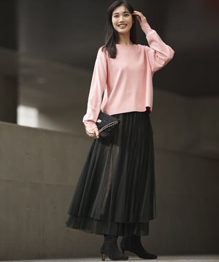 23区 GIOLICAツイード ショルダーバッグ ブラックミックス