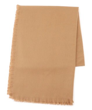 23区 ピュアカシミヤ フリンジ ストール キャメル系