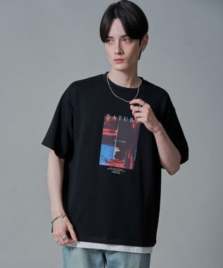 WEGO 【2点SET】アクセ付きフォトグラフィックT（SS）