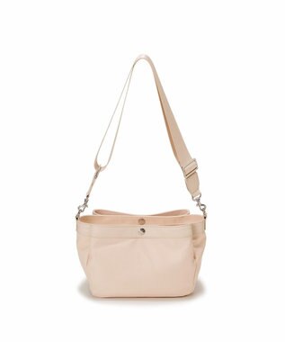 TOPKAPI 【Breath TOPKAPI】防水ナイロン レザーコンビ ショルダーバッグ ペールピンク