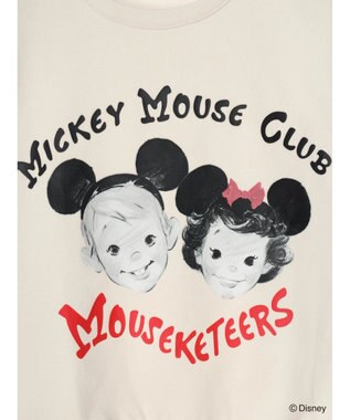 Green Parks ミッキーマウス・クラブ／フェイス裏起毛プルオーバー Light Beige