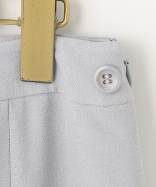 ANY SIS 【WEB・一部店舗限定】リネンライクポリエステル スカート ブルーグレー