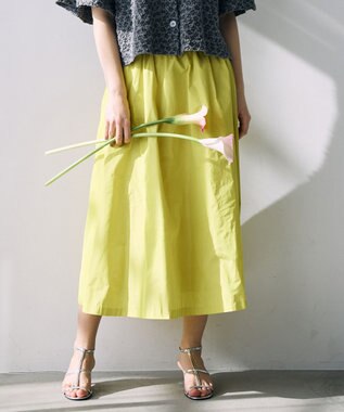 自由区 【カトリエムブーケ】Jupe en taffetas フレアスカート