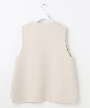 UNFILO 【撥水】ウール混リバー ジレ ベージュ系