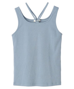 earth music&ecology ＳＥＴ２点メッシュプルオーバー＋タンクトップ Ivory