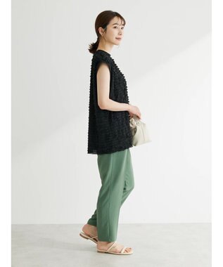 Green Parks フリルカットプルオーバー Black