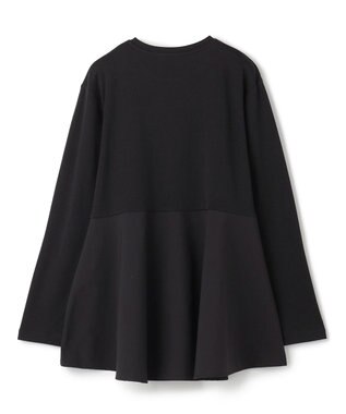 UNFILO L ペプラムコンビ ロンT ブラック
