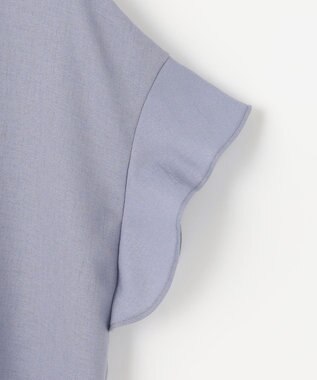 ANY SIS 【美人百花6月号掲載】スムージーポリエステル ブラウス ライトブルー