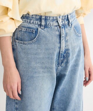 Green Parks ・ＥＬＥＮＣＡＲＥ　ＤＵＥ　デニムバレルレッグパン Black