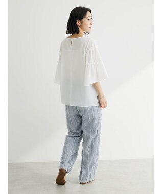 Green Parks ティアード袖ブラウス Off White