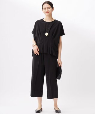 自由区 【カタログ掲載・セットアップ対応・接触冷感・UVカット・吸水速乾・抗菌防臭・洗える】ハイカウントモクロディ パンツ ブラック