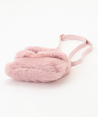 ANY KIDS ふわふわリボンポシェット ピンク