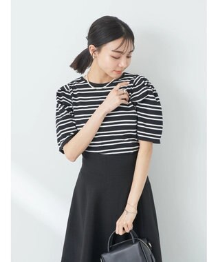 earth music&ecology パワーショルダーリブプルオーバー Border