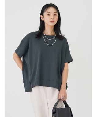 AMERICAN HOLIC 接触冷感裾切り替えカットプルオーバー Charcoal Gray