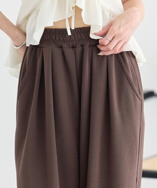earth music&ecology イージーコクーンパンツ Brown