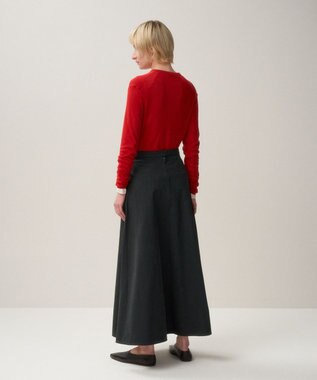 ATON ROYAL WOOL CIRCULAR RIB | ヘンリーネックセーター RED