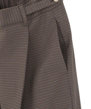 earth music&ecology 【2WAY】ウエストタブタックパンツ Check